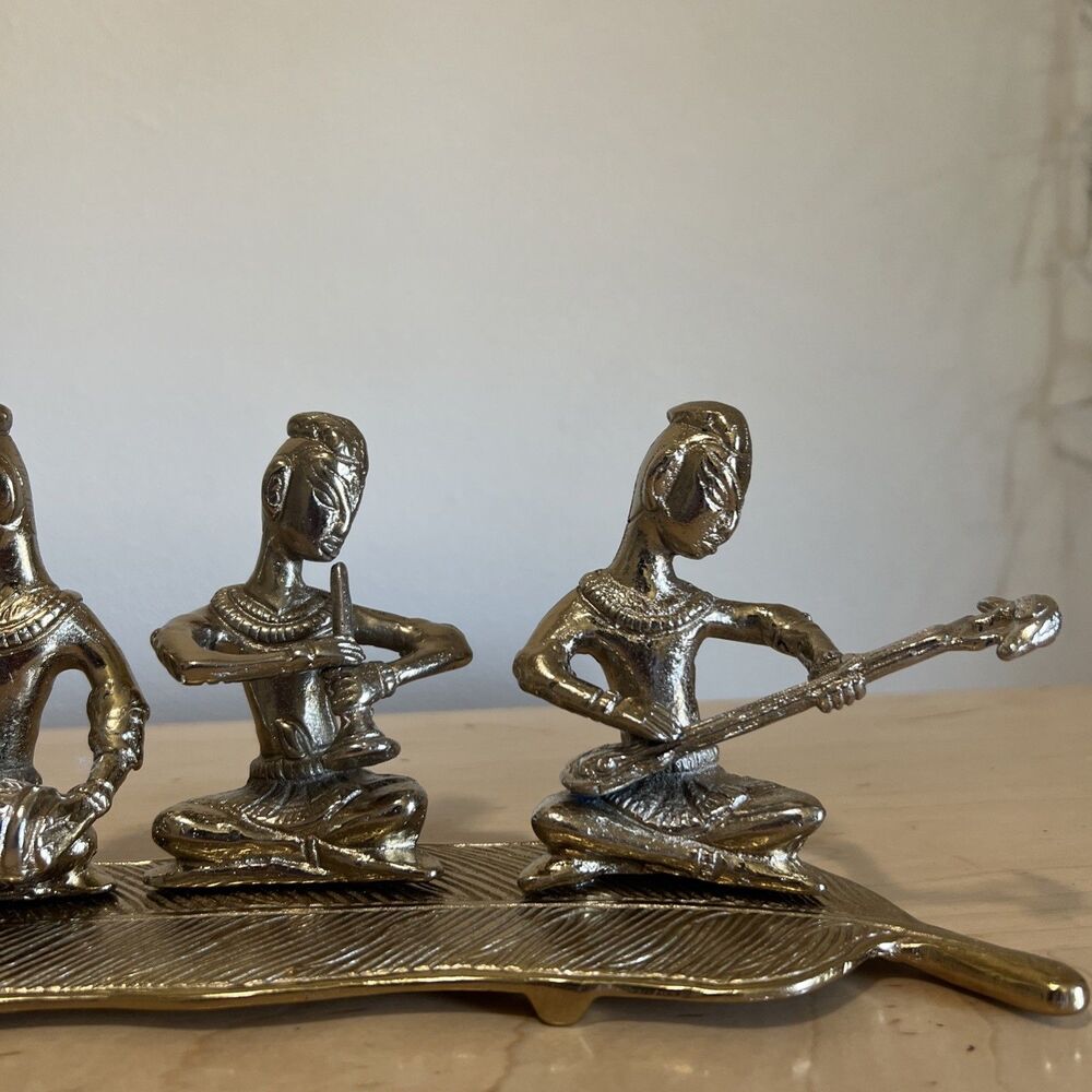Brass Musicians Instruments Figurine Statue Decor - Picture 4 of 7